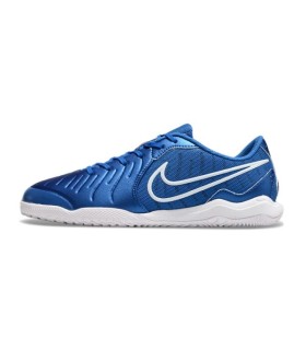 کفش فوتسال نایک تمپو لجند 10 آبی طرح اصلی NIKE Tiempo Lehend 10 Academy Blue