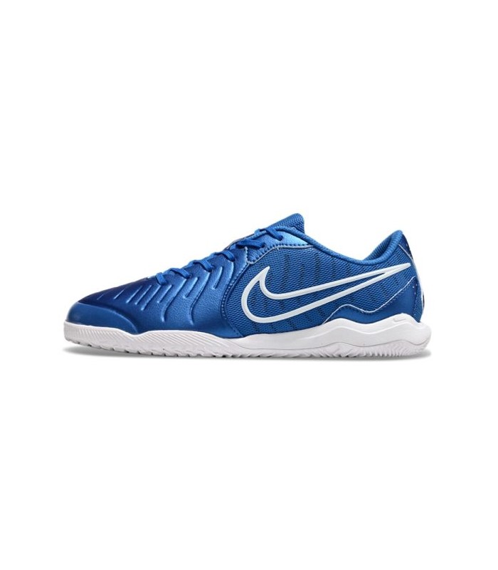 کفش فوتسال نایک تمپو لجند 10 آبی طرح اصلی NIKE Tiempo Lehend 10 Academy Blue