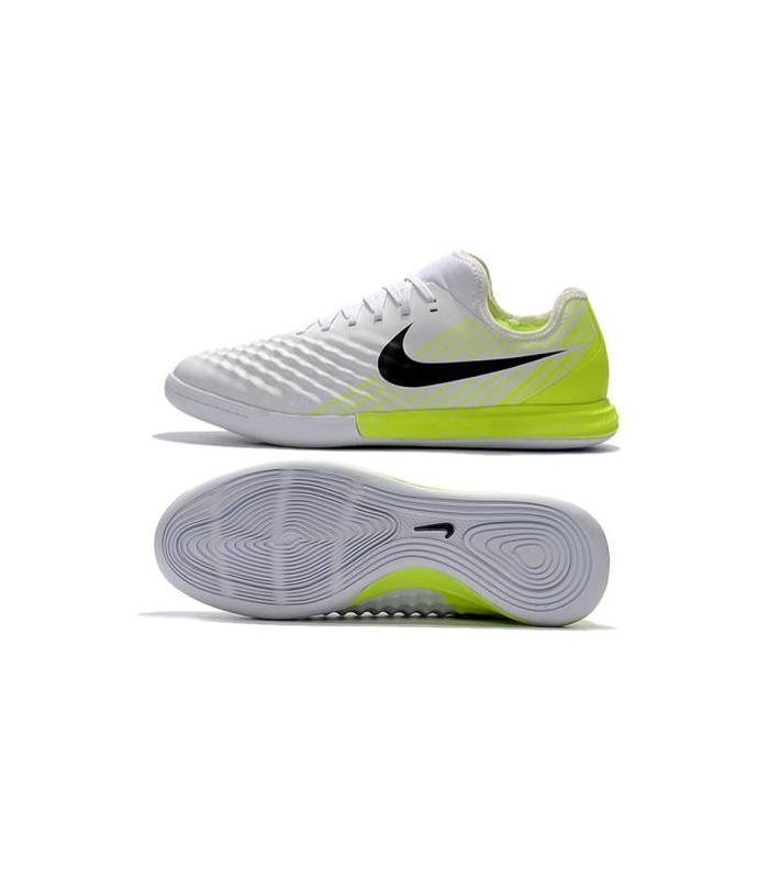 کفش فوتسال نایک مجستا سفید سبز طرح اصلی NIKE MagistaX Futsal White Yellow