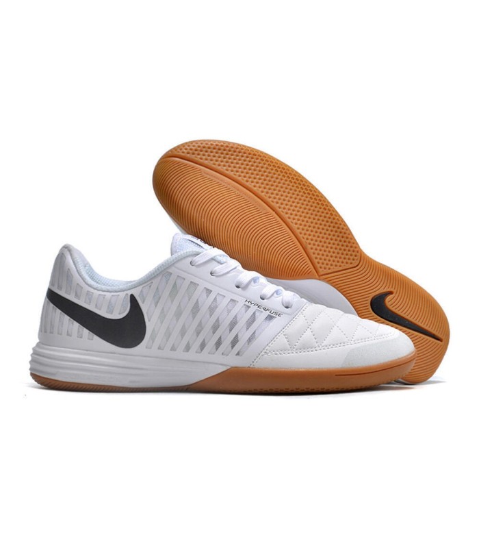کفش فوتسال نایک لونار گتو 2 طرح اصلی Nike Lunar Gato 2 IC Indoor & Futsal White/Black/Brown