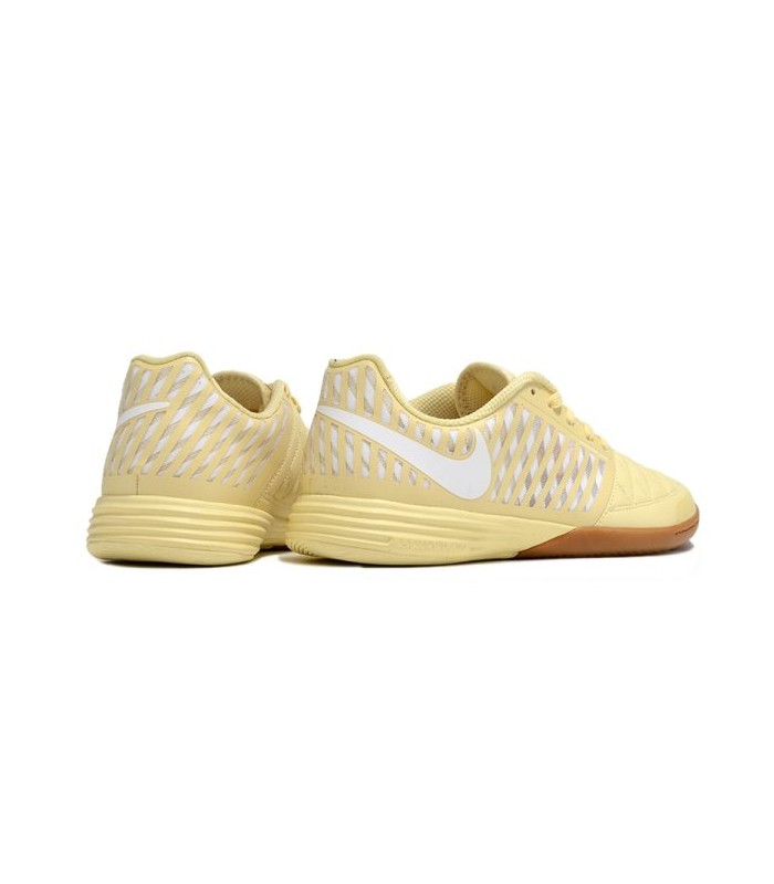 کفش فوتسال نایک لونار گتو 2 طرح اصلی Nike Lunar Gato 2 IC Indoor & Futsal Yellow/White/Brown