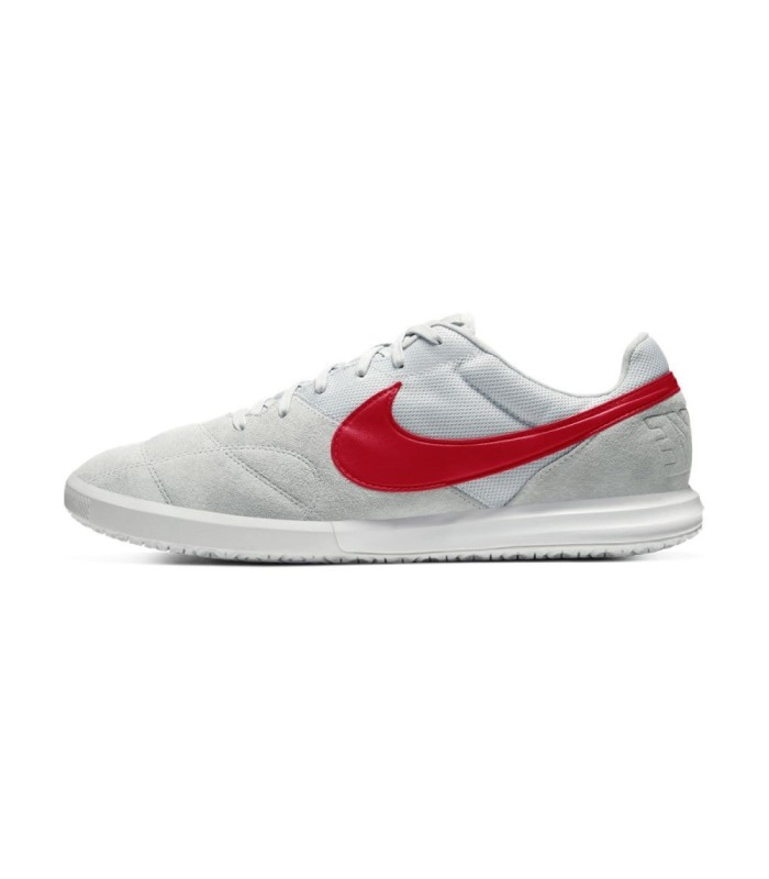کفش فوتسال نایک پریمیر سالا 2 طوسی طرح اصلی Nike Premier II Sala Gray/Red