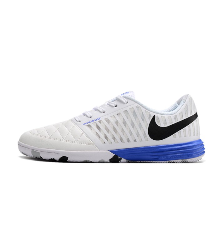 کفش فوتسال نایک لونار گتو 2 طرح اصلی Nike Lunar Gato 2 IC Indoor & Futsal White/Blue