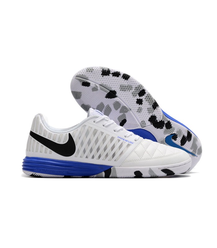 کفش فوتسال نایک لونار گتو 2 طرح اصلی Nike Lunar Gato 2 IC Indoor & Futsal White/Blue