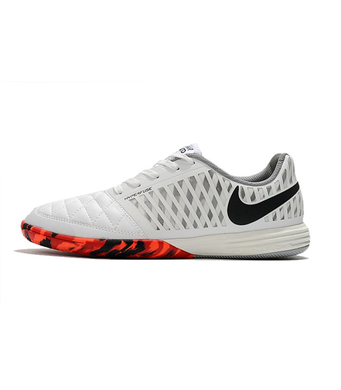 کفش فوتسال نایک لونار گتو 2 طرح اصلی Nike Lunar Gato 2 IC Indoor & Futsal White/Red