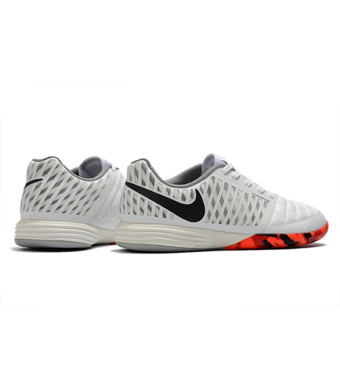 کفش فوتسال نایک لونار گتو 2 طرح اصلی Nike Lunar Gato 2 IC Indoor & Futsal White/Red