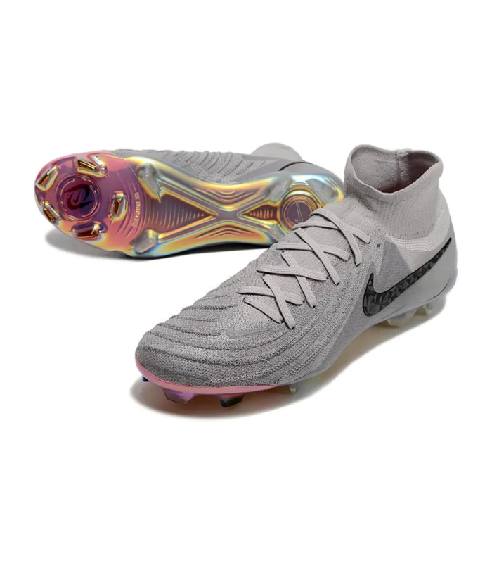 کفش فوتبال نایک فانتوم لونا 2 طرح اصلی Nike Phantom Luna Elite NU FG Grey/Black