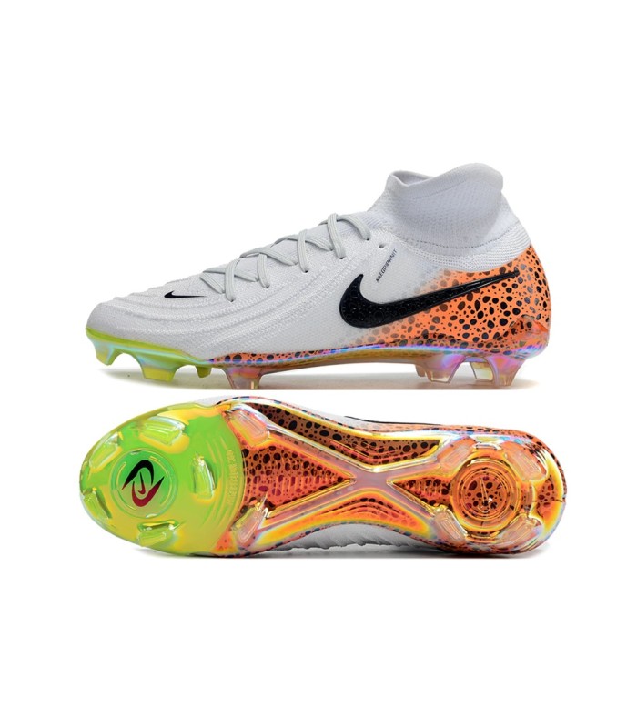 کفش فوتبال نایک فانتوم لونا 2 طرح اصلی Nike Phantom Luna Elite NU FG Grey/Black