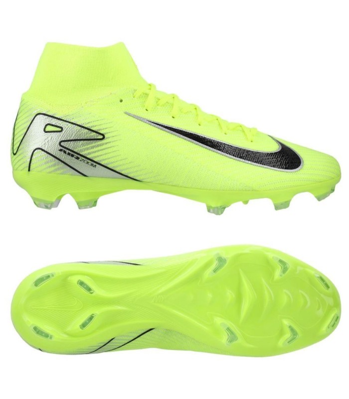 کفش فوتبال نایک مرکوریال سوپرفلای ساقدار طرح اصلی Nike Air Zoom Mercurial Superfly Green