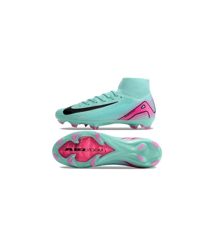 کفش فوتبال نایک مرکوریال سوپرفلای ساقدار طرح اصلی Nike Air Zoom Mercurial Superfly Blue/Pink