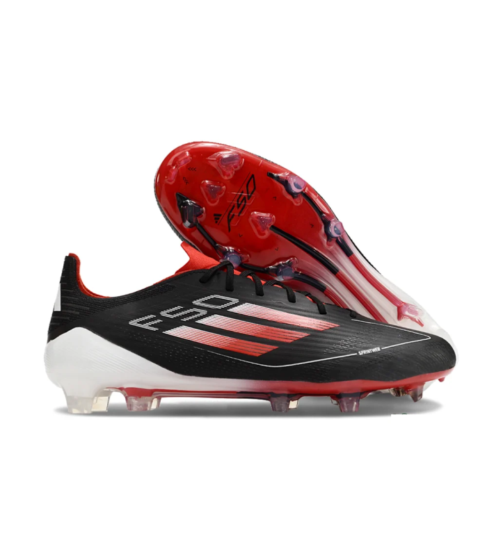 کفش فوتبال آدیداس اف پنجاه طرح اصلی Adidas F50 Elite FG Firm Black/Red/White