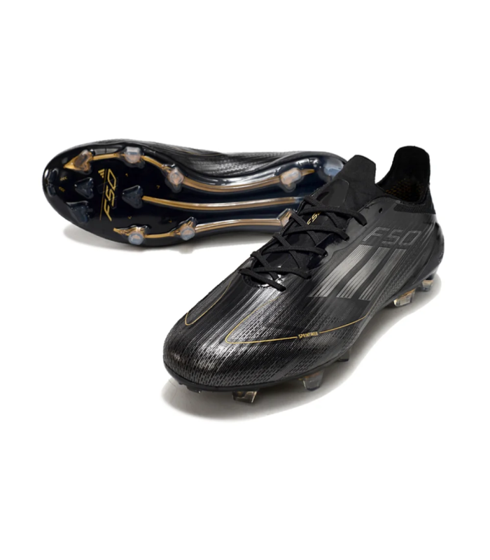 کفش فوتبال آدیداس اف پنجاه طرح اصلی Adidas F50 Elite FG Firm Black/Silver/Gold