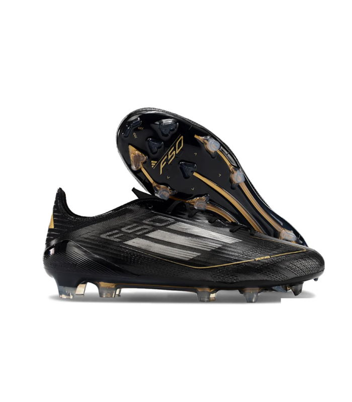 کفش فوتبال آدیداس اف پنجاه طرح اصلی Adidas F50 Elite FG Firm Black/Silver/Gold