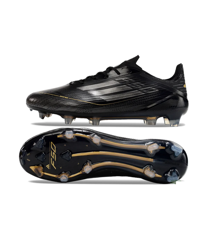 کفش فوتبال آدیداس اف پنجاه طرح اصلی Adidas F50 Elite FG Firm Black/Silver/Gold