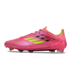 کفش فوتبال آدیداس اف پنجاه طرح اصلی Adidas F50 Elite FG Firm Pink/Yellow/Black