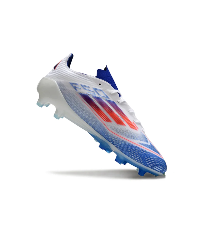 کفش فوتبال آدیداس اف پنجاه طرح اصلی Adidas F50 Elite FG Firm White/Blue/Red