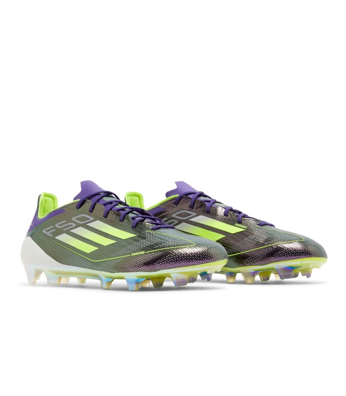 کفش فوتبال آدیداس اف پنجاه طرح اصلی Adidas F50 Elite FG Firm Purple/Green