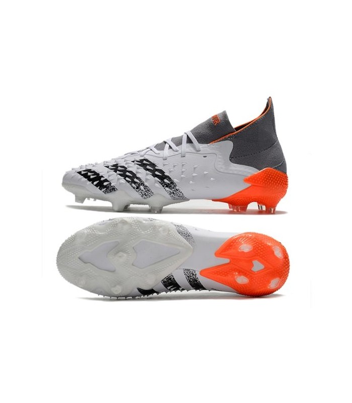 کفش فوتبال آدیداس پردیتور فریک طرح اصلی Adidas Predator Freak.1 FG White Spark White/Orange