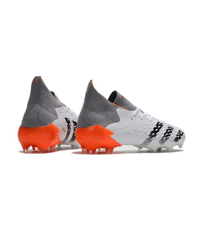 کفش فوتبال آدیداس پردیتور فریک طرح اصلی Adidas Predator Freak.1 FG White Spark White/Orange
