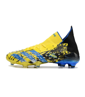 کفش فوتبال آدیداس پردیتور فریک ایکس من طرح اصلی Adidas Predator Freak.1 Marvel FG Yellow/Blue/Black
