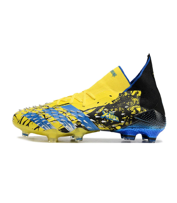 کفش فوتبال آدیداس پردیتور فریک ایکس من طرح اصلی Adidas Predator Freak.1 Marvel FG Yellow/Blue/Black