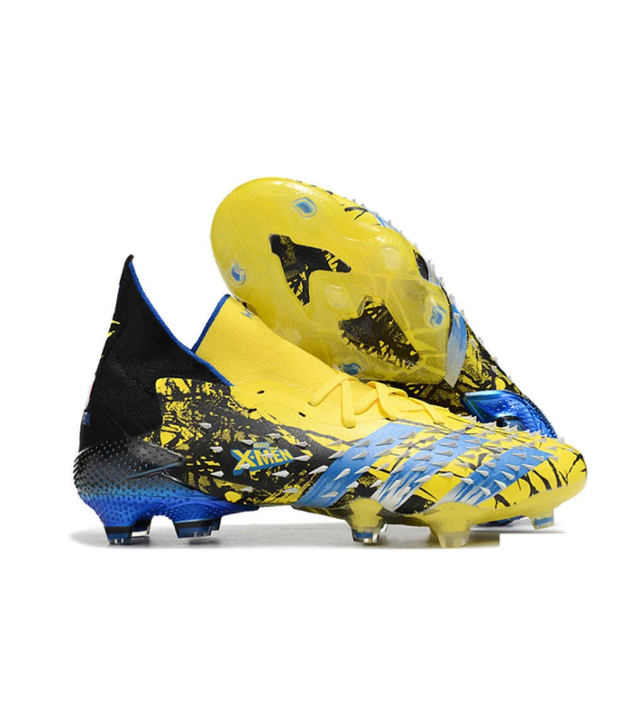 کفش فوتبال آدیداس پردیتور فریک ایکس من طرح اصلی Adidas Predator Freak.1 Marvel FG Yellow/Blue/Black