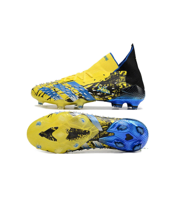 کفش فوتبال آدیداس پردیتور فریک ایکس من طرح اصلی Adidas Predator Freak.1 Marvel FG Yellow/Blue/Black
