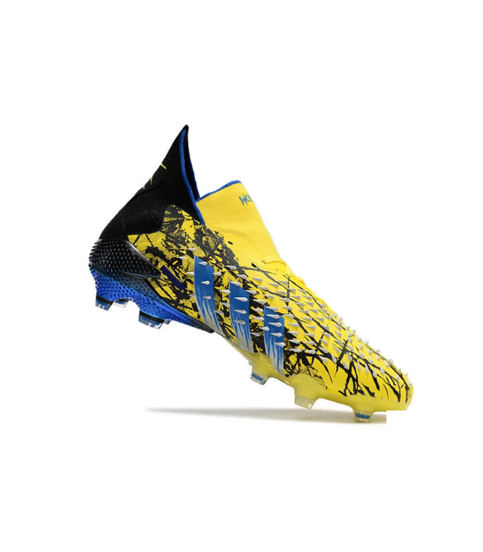 کفش فوتبال آدیداس پردیتور فریک ایکس من طرح اصلی Adidas Predator Freak.1 Marvel FG Yellow/Blue/Black