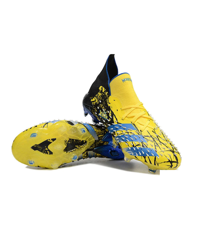 کفش فوتبال آدیداس پردیتور فریک ایکس من طرح اصلی Adidas Predator Freak.1 Marvel FG Yellow/Blue/Black