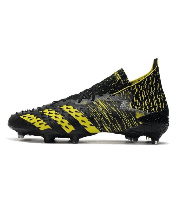 کفش فوتبال آدیداس پردیتور فریک طرح اصلی Adidas Predator Freak.1 FG Yellow/Black