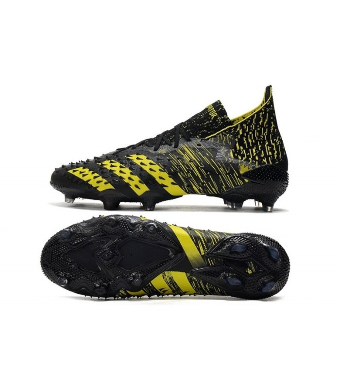 کفش فوتبال آدیداس پردیتور فریک طرح اصلی Adidas Predator Freak.1 FG Yellow/Black