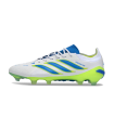 کفش فوتبال آدیداس پردیتور طرح اصلی Adidas Predator 26 Elite FG White/Electric Blue/Lime Green