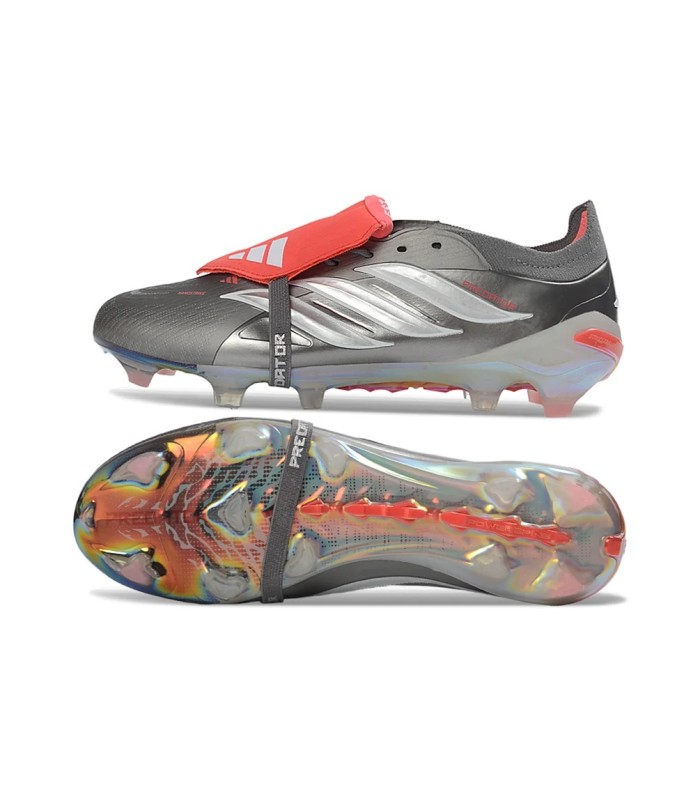 کفش فوتبال آدیداس پردیتور 26 طرح اصلی Adidas Predator 26 Elite FG Silver/Black/Red