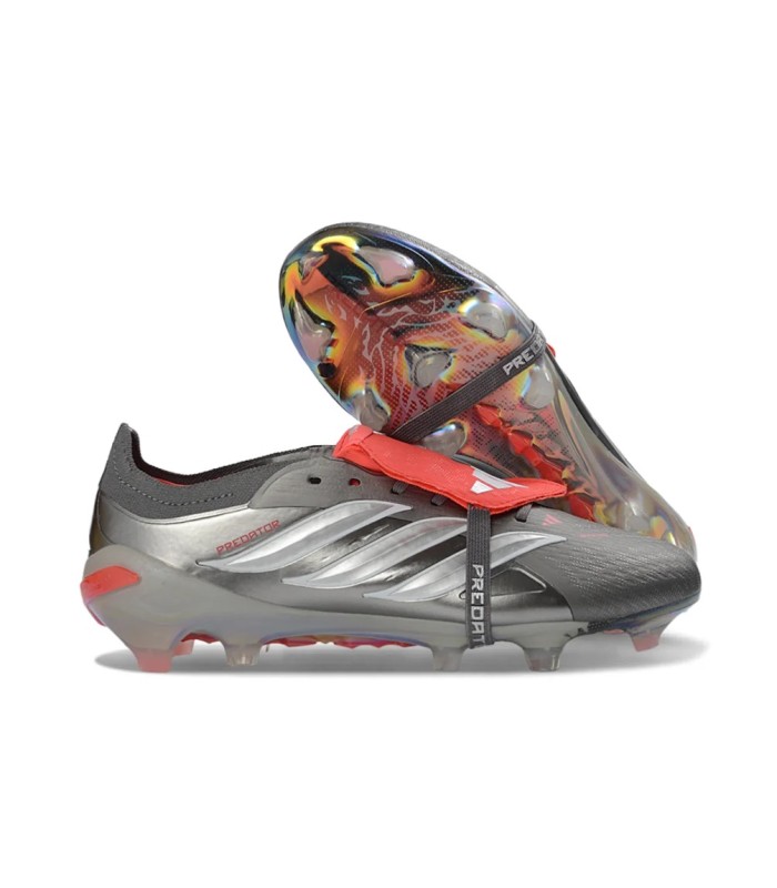کفش فوتبال آدیداس پردیتور 26 طرح اصلی Adidas Predator 26 Elite FG Silver/Black/Red