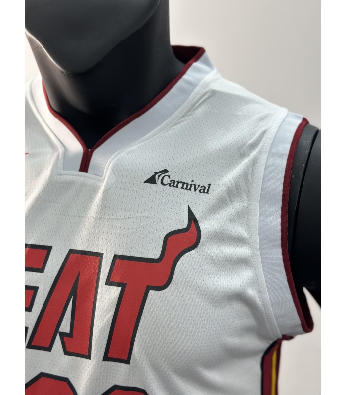 رکابی و شورت بسکتبالی میامی هیت شماره 22 سفید Basketball Jersey and Shorts Miami Heat 22 White