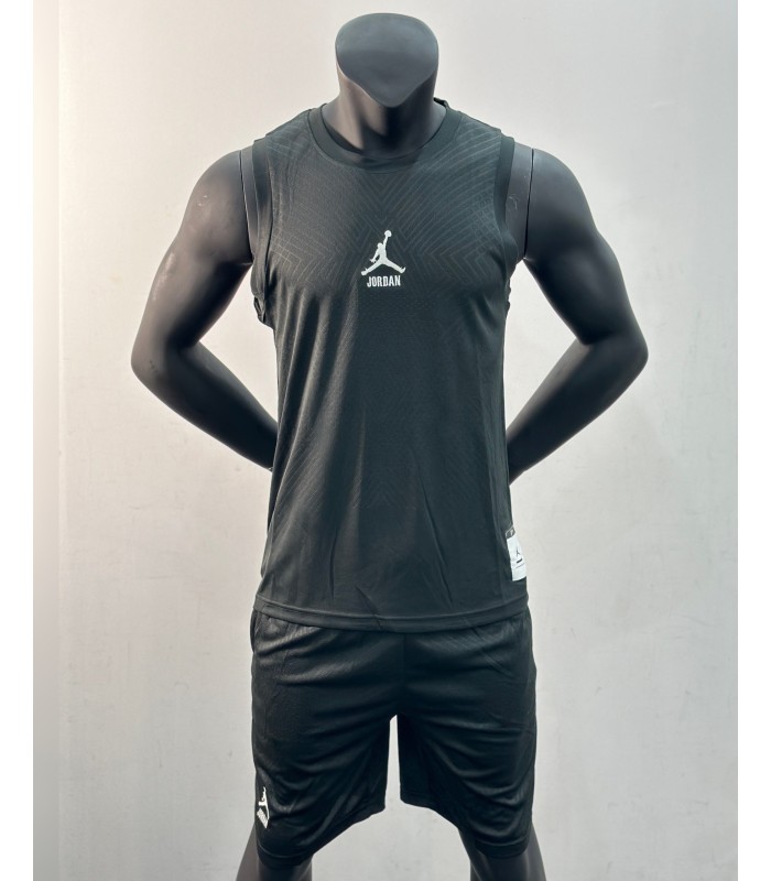 رکابی و شورت بسکتبالی جردن مشکی Basketball Jersey and Shorts Jordan