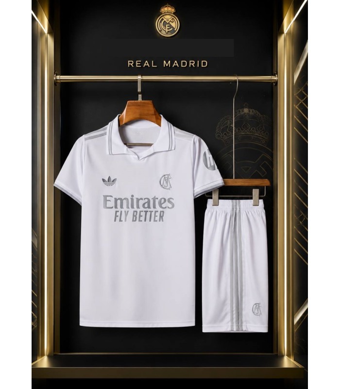 تیشرت و شورت 125سالگی رئال مادرید Real Madrid Old 125 kit