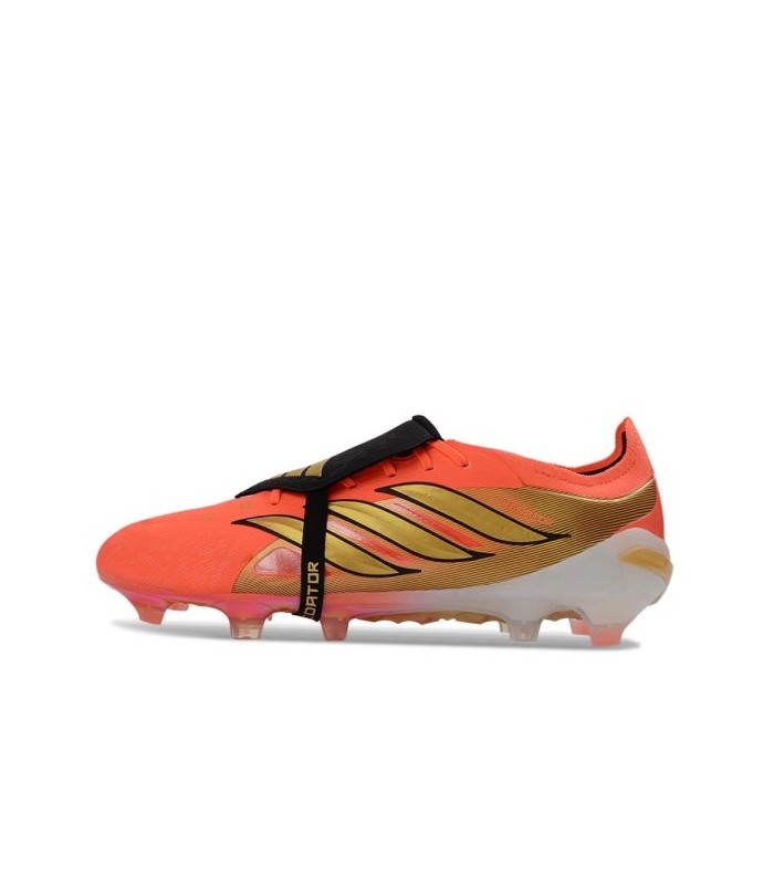 کفش فوتبال آدیداس پریدیتور 26 طرح اصلی Adidas Predator Elite Tongue 26 FG Orange - Black