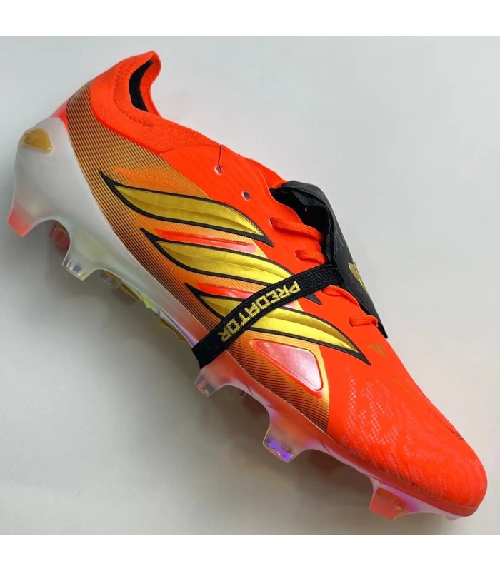 کفش فوتبال آدیداس پریدیتور 26 طرح اصلی Adidas Predator Elite Tongue 26 FG Orange - Black