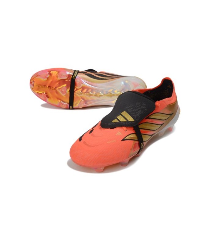 کفش فوتبال آدیداس پریدیتور 26 طرح اصلی Adidas Predator Elite Tongue 26 FG Orange - Black