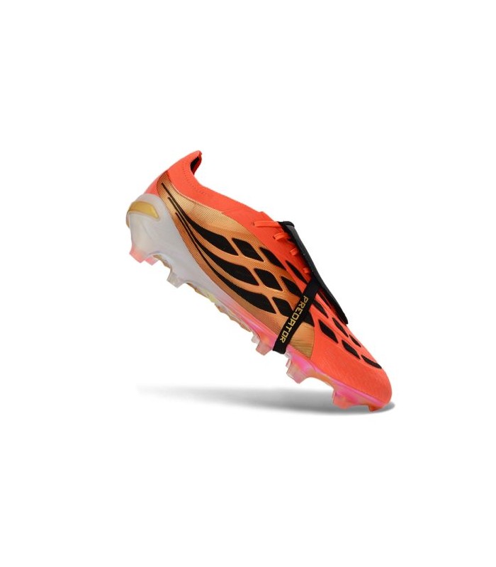 کفش فوتبال آدیداس پریدیتور 26 طرح اصلی Adidas Predator Elite Tongue 26 FG Orange - Black