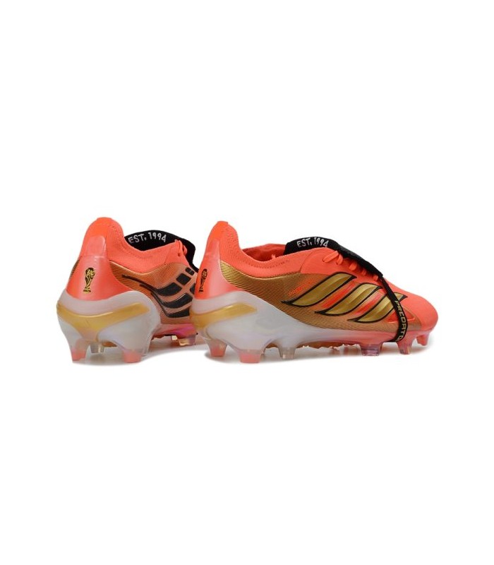 کفش فوتبال آدیداس پریدیتور 26 طرح اصلی Adidas Predator Elite Tongue 26 FG Orange - Black