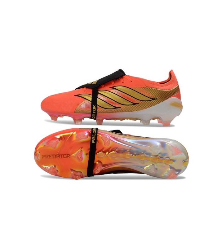 کفش فوتبال آدیداس پریدیتور 26 طرح اصلی Adidas Predator Elite Tongue 26 FG Orange - Black
