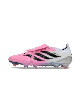 کفش فوتبال آدیداس پریدیتور 26 طرح اصلی Adidas Predator Elite Tongue 26 FG Pink - White