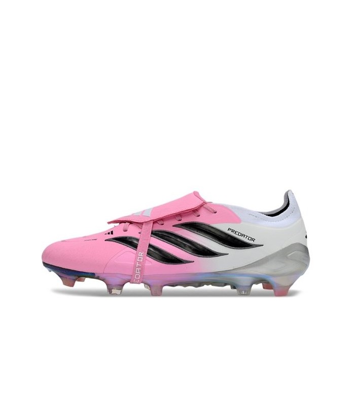 کفش فوتبال آدیداس پریدیتور 26 طرح اصلی Adidas Predator Elite Tongue 26 FG Pink - White