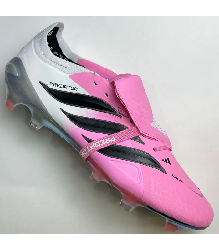 کفش فوتبال آدیداس پریدیتور 26 طرح اصلی Adidas Predator Elite Tongue 26 FG Pink - White