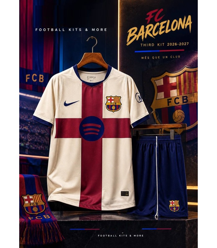 تیشرت و شورت چهارم2027 تیم بارسلونا Barcelona 4Th 2027 kit