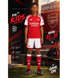 تیشرت و شورت بچگانه اول 2027 تیم آرسنال Arsenal Home 2027 kit