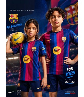 تیشرت و شورت بچگانه اول 2027 تیم بارسلونا Barcelona Home 2027 kit