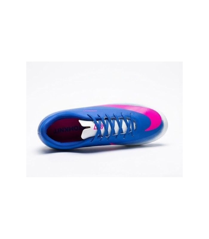 کفش فوتبال نایک مرکوریال ویپور 17 طرح اصلی آبی صورتی Nike Mercurial Vapor 17